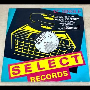 Kid N Play Toe To Toe 12" White Vinyl Promo 1990 1st Press Hip Hop FMS 62369
